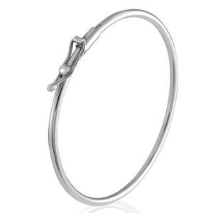 Silver BANGLE BRACELET with Closure - B50050